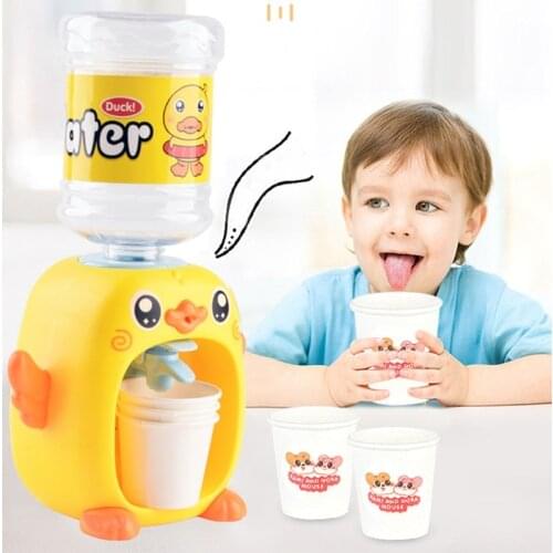 Mini Water Dispenser with Water Container Pretend Play Interactive & Educational Household Appliance Toy for Children Kids Gift