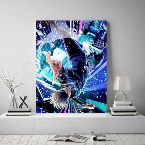 Canvas HD Printed Painting Wall Art Poster Jujutsu Kaisen Satoru Gojo Anime Home Decor Pictures Living Room Modular No Framework