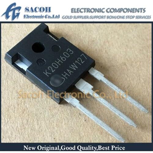 New Original 10PCS/Lot IKW20N60H3 K20H603 or IGW20N60H3 G20H603 20N60 TO-247 20A 600V Power IGBT Transistor