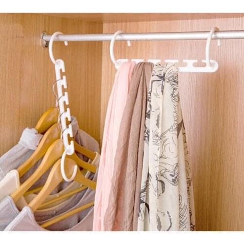 3D Space Saving Hanger Magic Clothes Hanger with Hook Closet Organizer