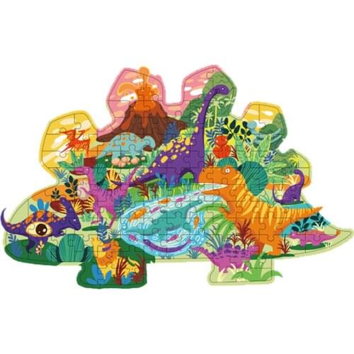 Dinosaur Shape Valley Puzzle 150 Piece Dino Puzzle Intelligence Toys For Children Early Education Adult