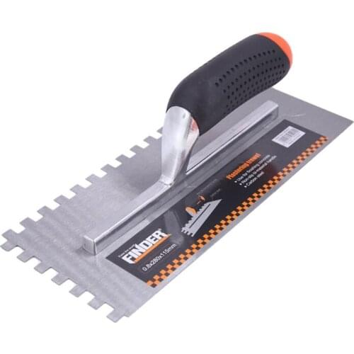 High-carbon Steel Flat-edged Trowel, Wall, Floor, Plastering, Troweling, Home Improvement, Toothed Trowel