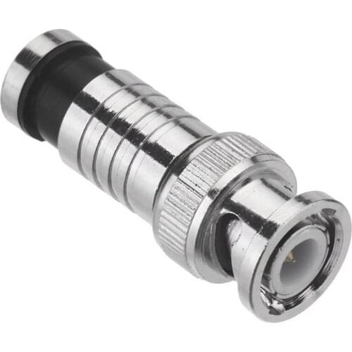 10 pcs BNC Compression Connector for Coax RG59 Cable CCTV Cameras Drop shipping