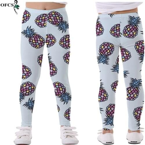 Spring Best Selling Cute Girls Leggings Printing Flower Legging Infantil Toddler 5-12Years Children Pencil Pants Kids Trousers