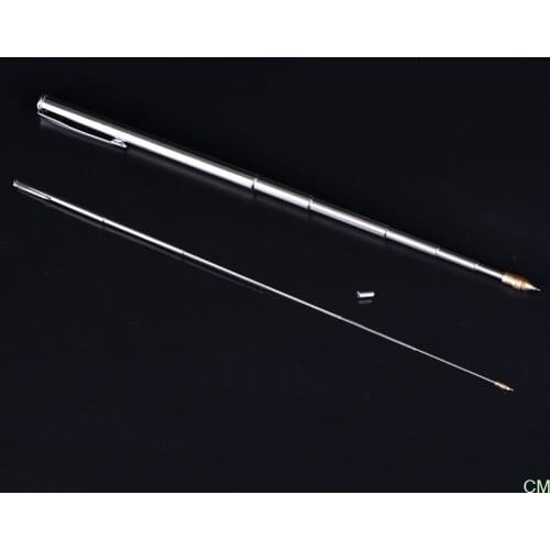 1pcs 6 Section Pointer Pen Instrument Baton Stainless Steel Telescopic Magic Ballpoint Pen Kindergarten Teacher Teaching Supply