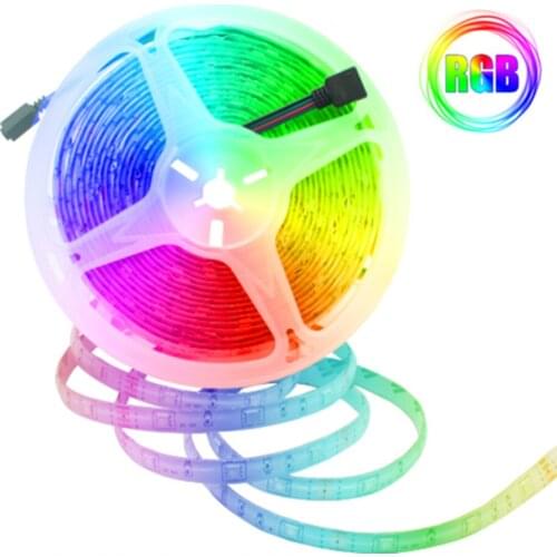 LED Strip Lights RGB 2835 Decoration USB SMD Cable 3 Key Control Flexible Lamp Tape Diode Ribbon Lighting Strips 1M 2M 3M 4M 5M