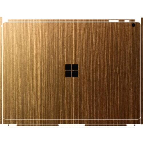 Vinyl Stickers for Microsoft Surface Book 1/2/3 13.5 Wood grain pattern Back Cover Skins for Surface Book 2/Book 3 15