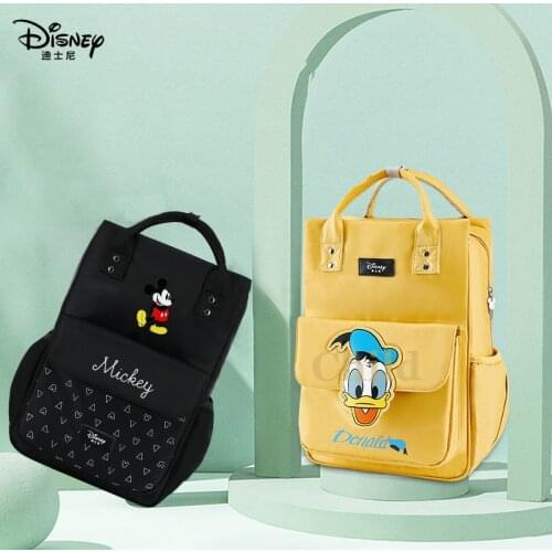 Disney Mummy Bag Waterproof Multi-function Large Capacity Backpack Donald Duck Mother and Baby Bottle Insulation Bag