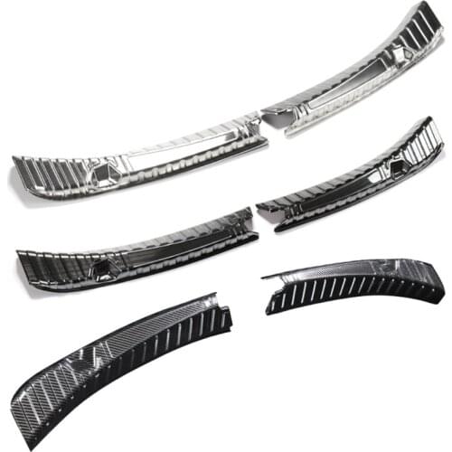 Stainless Steel Trunk Inner Guard for Tesla Model 3 2017-2020 Car Inner Rear Bumper Guard Plate Cover Trim