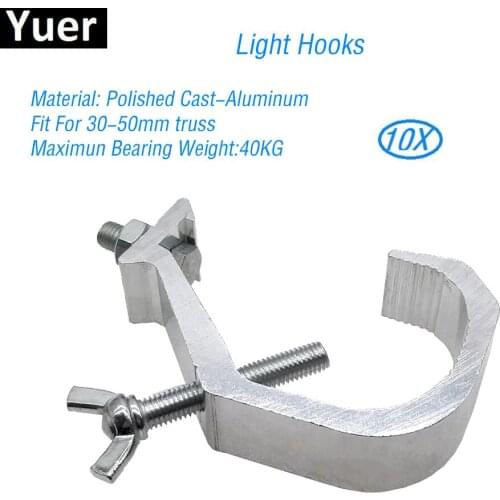 10Pcs/Lot Aluminium Material Light Hooks Load Bearing 40kg Par Moving Head Stage Light Hooks DJ Disco Equipment Security Clamp