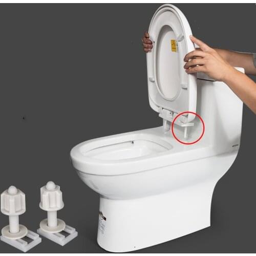 2Pcs toilet seat cover Fixings Plastic toiletseat Screws Quick Release Hinge toilet Mounting connector Repair Parts