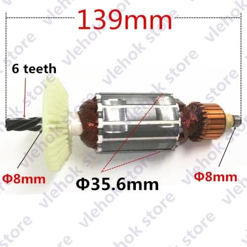 AC220-240V Armature Rotor C207254E for HITACHI D13VG D13VF D10VG 360543E power tool accessories Anchor