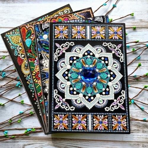 EverShine DIY Special Shaped Mandala Diamond Painting 60 Pages A5 Notebook Pictures Of Rhinestones Art Diamond Mosaic Gift