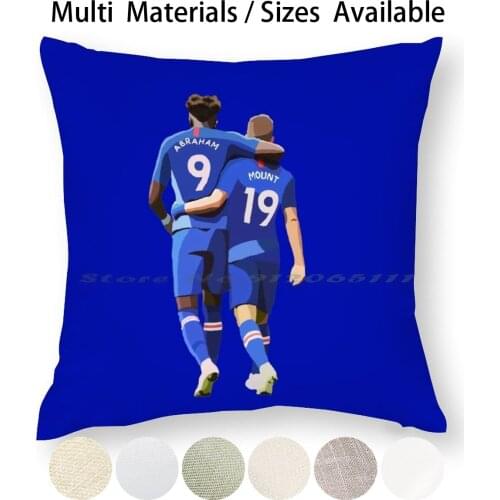 & Englands Tammy Abraham & Mason Mount Pillow Case Throw Pillow Cover Cotton Linen Flax Tammy Abraham Mason Mount England