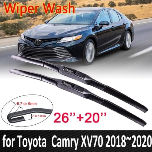 Car Wiper Blade for Toyota Camry 70 XV70 2018 2019 2020 XV 70 Front Windscreen Windshield Wipers Brushes Car Accessories Goods