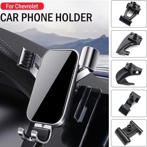 Car Mobile Phone Holder For Chevrolet Tracker Blazer Monza Crvalier Malibu Equinox Orlando GPS Stand Gravity Cellphone Bracket