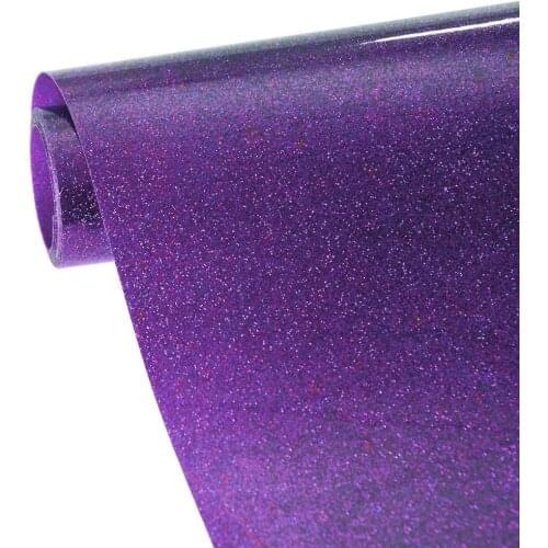 Glitter vinyl drop shipping Heat transfer vinyl 25*100cm heat transfer iron on vinyls easy to weed home decor film HTV T shirts