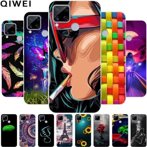 Phone Case for OPPO Realme C15 Case Soft TPU Fundas Fashion Silicone Back Cover for OPPO Reale C15 6.5'' Case on RealmeC15 C 15
