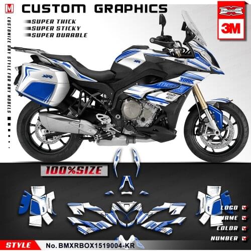 KUNGFU GRAPHICS Motorbike Sticker Design Full Wrap Box Decal for S1000XR 2015 2016 2017 2018 2019 (Style no. BMXRBOX1519004-KR)