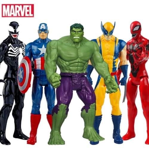 30cm Marvel Avengers Toys Thanos Hulk Buster Iron Man Captain America Thor Wolverine Black Panther Action Figure Dolls