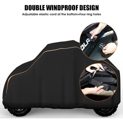 UTV Cover RZR Storage Cover Protect Farm 4X4 Vehicle from Rain Snow Dirt Rays-Reflective for Polaris XP XP4 1000 210D