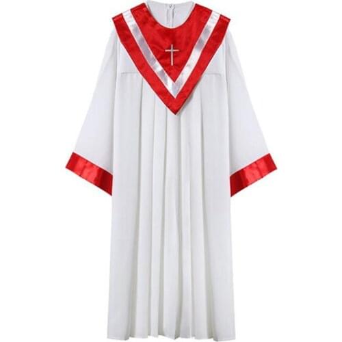 Choir Robe Adult Clergy Baptism Church Pastor Pulpit Robes Preachers Cassock Unisex