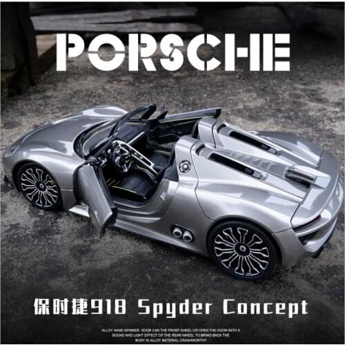 1: 24 Willy 918 convertible sports car model alloy car model simulation car model pendulum parts childrens toys