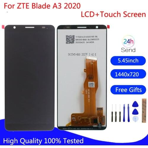 Original For ZTE Blade A3 2020 LCD Display Touch Screen Digitizer Assembly For ZTE A3 2020 Screen LCD Display Free Tools