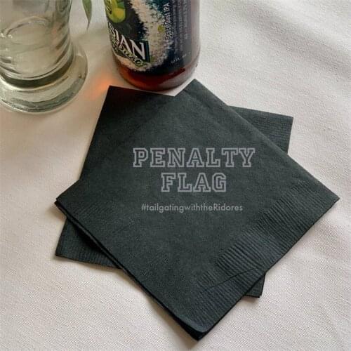 Personalized Birthday Football Beverage/Cocktail Napkins, First Birthday, Football First Birthday, Custom Football Birthday