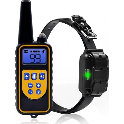 Pet Dog Training Collar Professional With Remote Control Equipment Rechargeable Waterproof Dog Electric Shock Collar Training
