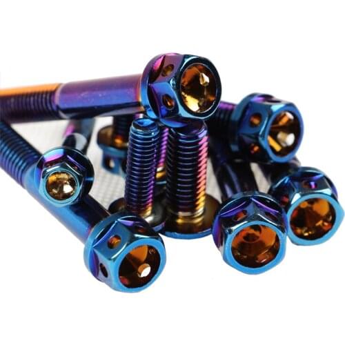 Universal Motorcycle Ornament Screws 304 Stainless Colorful M6/m8 10pcs Free Shipping