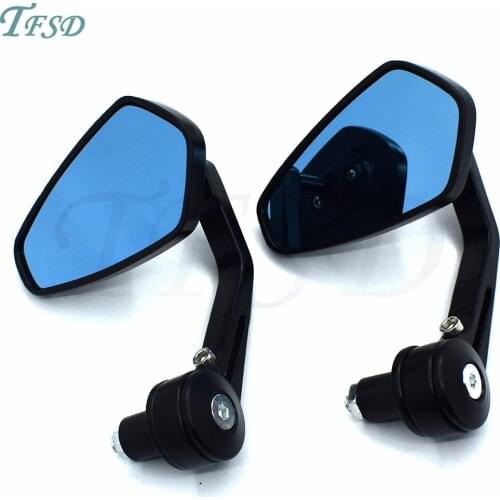 Motorcycle Bike Cruiser Chopper ATV Aluminum 7/8'' 22mm Bar End motorbike moto Motocross Side Rear View Mirror For Suzuki SV650