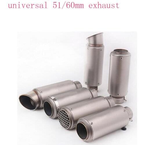 51mm/60mm motorcycle exhaust pipe with DB killer gp project exhaust muffler for bws PCX125 Z800 Z900 R6