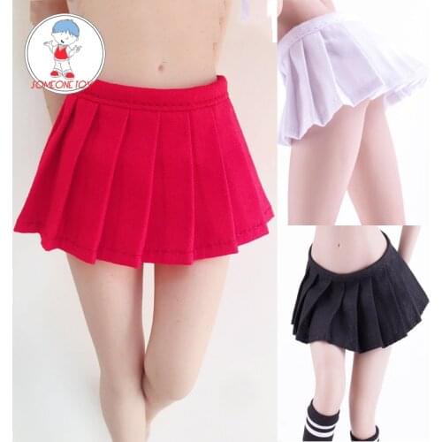 3 Colors 1/6 Scale Female Pleated Skirt Girl Students Short Skirt Student Figure Clothes Model for PH UD Action Figure Dolls