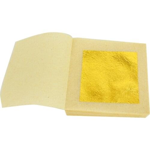 10 Pcs 4.33x4.33cm 24K Pure Genuine Edible Gold Leaf Foil Sheet Decor Foil Golden Cover