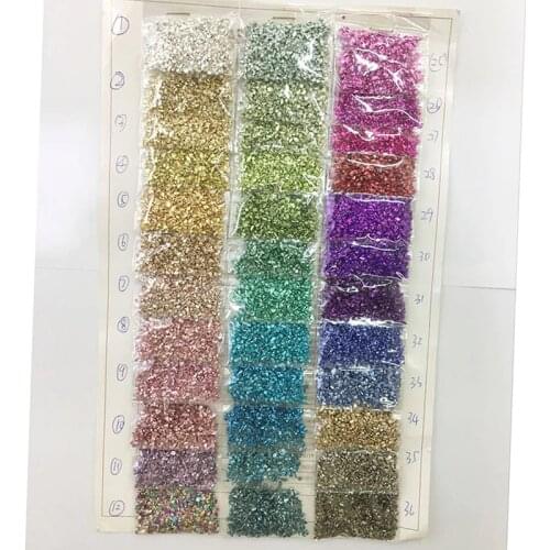 1 bag 20g 8 Colors 1-2mm Glass Nail Sequins Crushed Powder Irregular stones Flakes Manicure 3D Tips Broken Nail Art Decoration