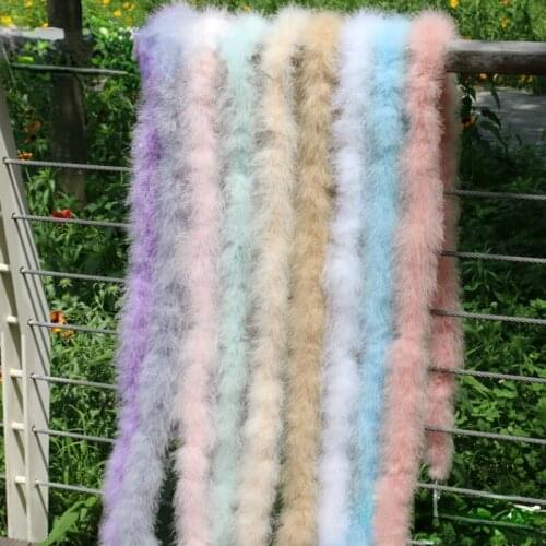 12 Pack DIY Thicker Plush Big Feather Boa Family Shopping Mall Party Holiday Christmas Decoration Accessories Apparel Sewing