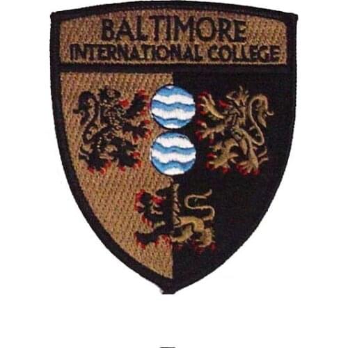 3", Emb 80%, Embroidery badge with glue back, made of polyester, Suitable for Promotion, MOQ50pcs,free shipping