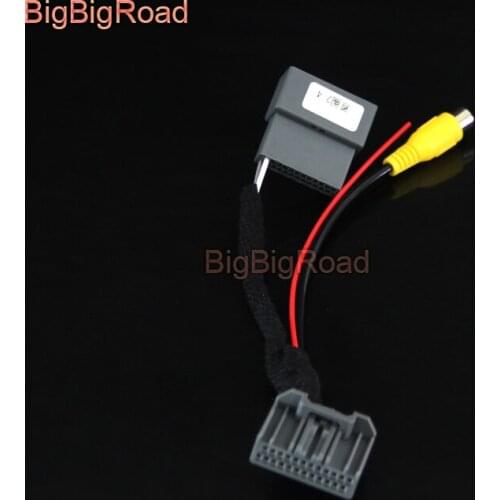BigBigRoad Car Rear View Parking Camera Adapter Connector Wire 24pins For Honda Accord MK9 9 Generation 2.4L 2012 2013 2014 2015