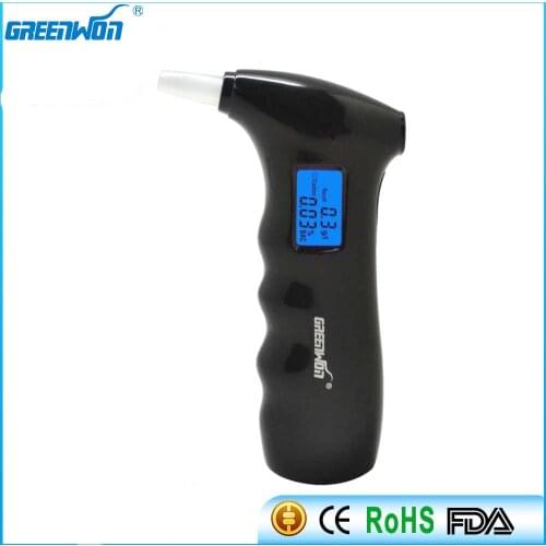 GREENWON Blue LCD display Alcohol Tester alcohol meter Breathalyzer Alcotester