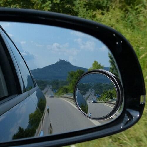 1Pcs Car Blind Spot Mirror 360 Degree View Adjustable Rearview Mirror Black/White/Silver Color