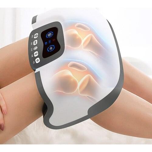 Wireless Electric Knee Massage Laser Treatment Vibration Muscle Relaxation Analgesic Knee Massager Hot Compress 3D Massager Spa