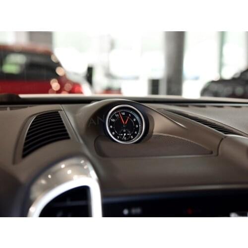 Time Electronic Meter Clock Accessional For Porsche Cayenne 2011-2017 Car Stopwatch Interior Dashboard Center Clock Compass