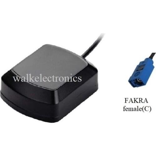 IP67 gps glonass antenna, gps glonass active antenna, magnetic or adhesive mount gps car antenna, FAKRA female connector