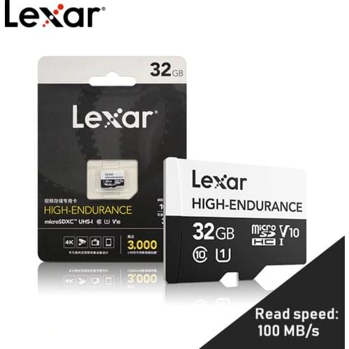 Original Lexar HIGH-ENDURANCE Micro sd card 128gb high capacity 32gb 64gb Memory Card tf card for Videos Storage huawei Phone