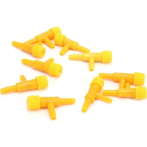 Aquarium Air Control Valve Aquarium Air Valve Shape Plastic 2‑Way Connector Air Pump Splitter for Fish Tank