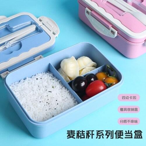 Microwavable Lunch Box for Women Camping Soup Container Lunch Box Plastic Rectangle Container Marmita Termica Tableware BY50FH