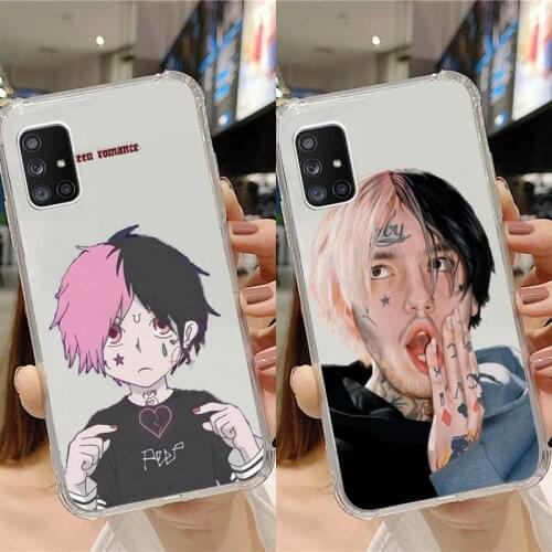 Lil Peep fashion rock singer rose Phone Case Transparent For Samsung Note A 7 8 9 10 20 50 51 71 90 20 11 81 e LITE Ultra PRO