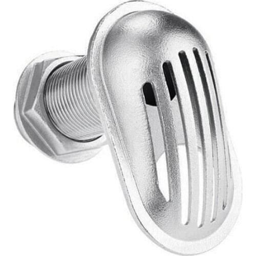 Boat 316 Stainless Steel 3/4" Thru Hull Plumbing Fitting Intake Strainer 19mm Thread