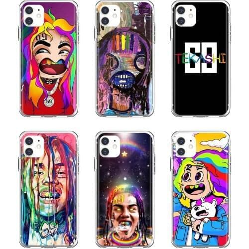 For Xiaomi Redmi 2 S2 3 3S 4 4A 5 5A 5 6 6A 7A 9 9T 9C 9A Pro Pocophone F1 Soft Case Cover hip-hop-rapper-Tekashi-69-6ix9ine